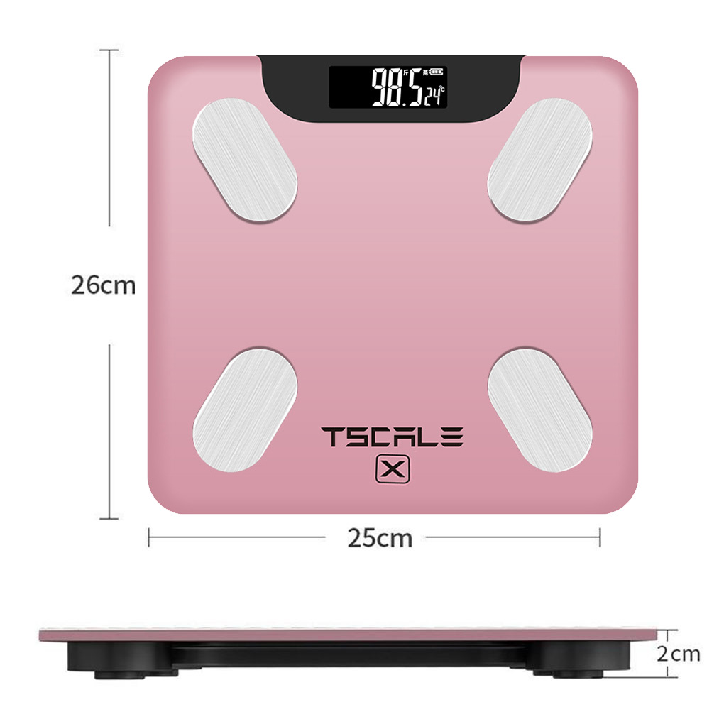 Bluetooth Body Fat Scale Smart Backlit Display Scale Water Muscle Mass BMI Body Weight Bathroom Scale