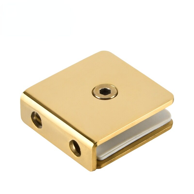 304 edelstahl glas klemme titanium gold L-förmigen dusche zimmer partition code Bad glas armaturen verbindung code