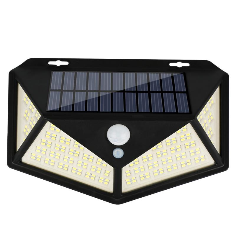 3.2V/7W Outdoor Courtyard Solar Lamp Wall Light 208 LED Garden PIR Motion Sensor Light Waterproof Street Light: 4pcs 208LED