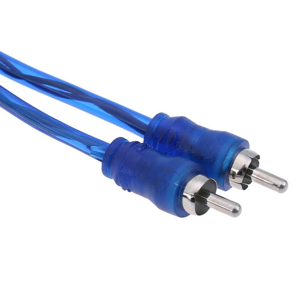2 RCA Female To 1 RCA Male Splitter Cable for Car Audio System Subwoofer Portable Speaker Automobile Accessories