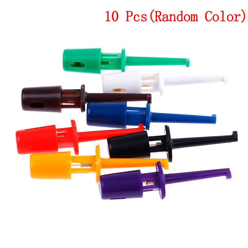12pcs Multimeter Wire Lead Test Hook Clip Electronic Mini Test Probe Set For Repair Tool: CO