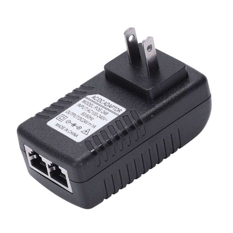 Strømforsyning ethernet poe injektor adapter til ip telefon gateway ip kamera