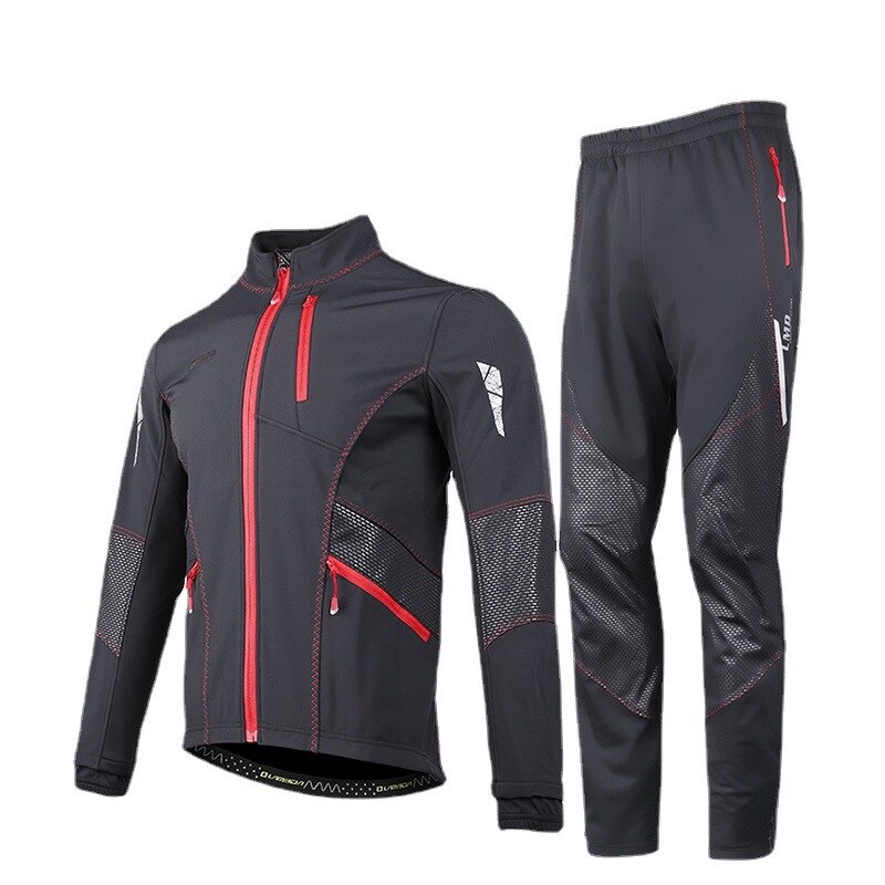 Lambda-ropa de ciclismo para hombre, traje polar cálido de manga larga, ropa deportiva para ciclismo al aire libre, Otoño e Invierno