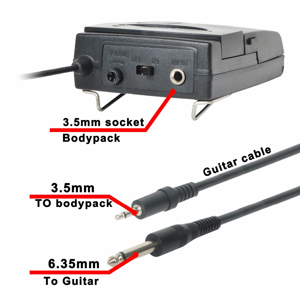 Freeboss FB-GT01 VHF Wireless Guitar Microphone