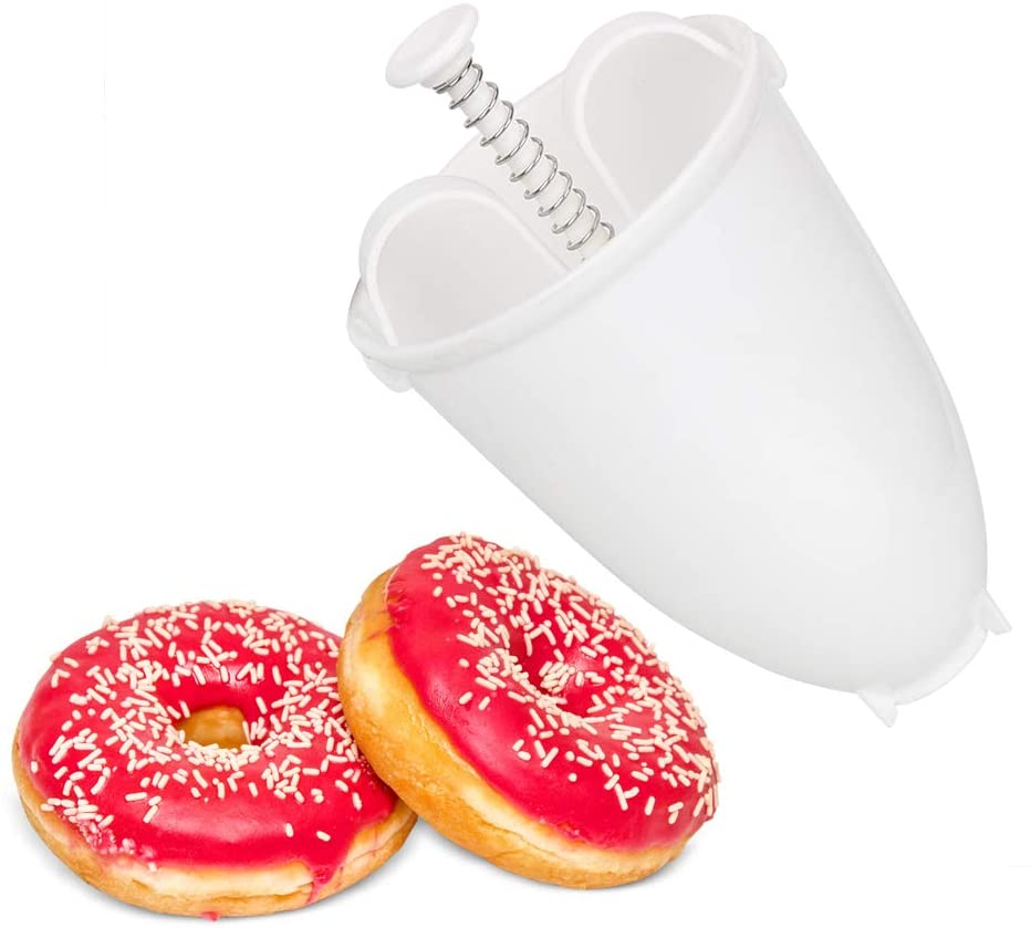 Máquina dispensadora Manual para hacer rosquillas, utensilio para hacer rosquillas, fácil y rápido, de plástico, ligero, para freír