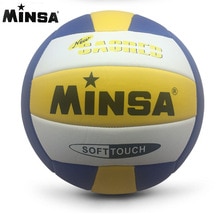 MINSA Retail MVB-001 Soft Touch Volleybal bal,, size5 Volleybal Gratis Met Net Bag + Naald