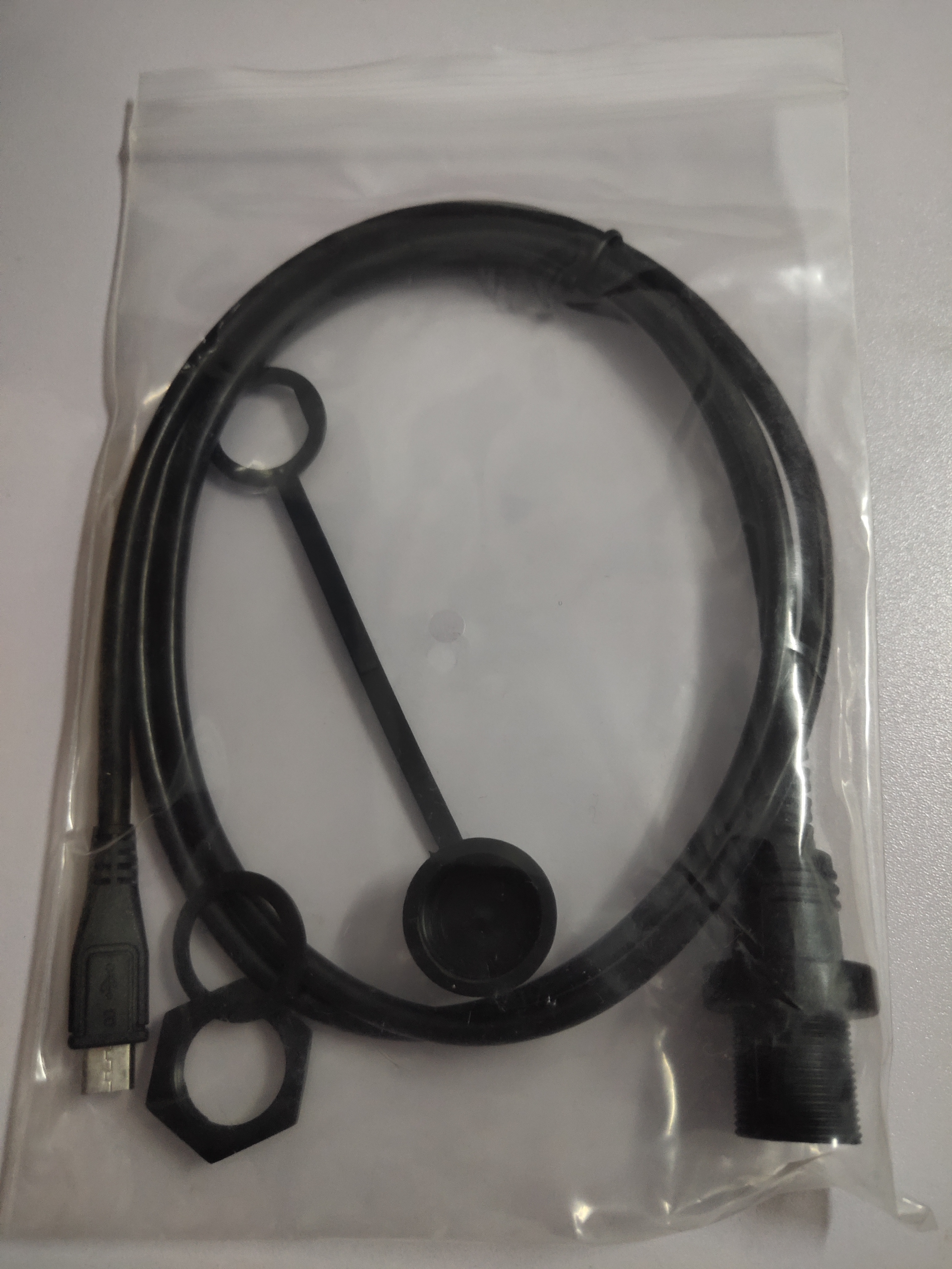 Micro USB 2.0 IP67 Waterproof Cable,Micro-USB 5pin IP 67 Male to Female Panel Mount WaterProof Connector Extension cord