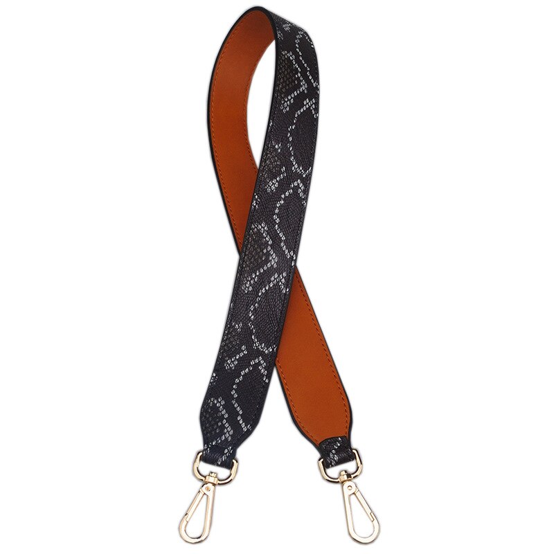 Bolso de piel sintética con correa para mujer, bandolera de cuero de , Mini Cinturón de piel de serpiente, tamaño 90cm,: 17 Shoulder strap
