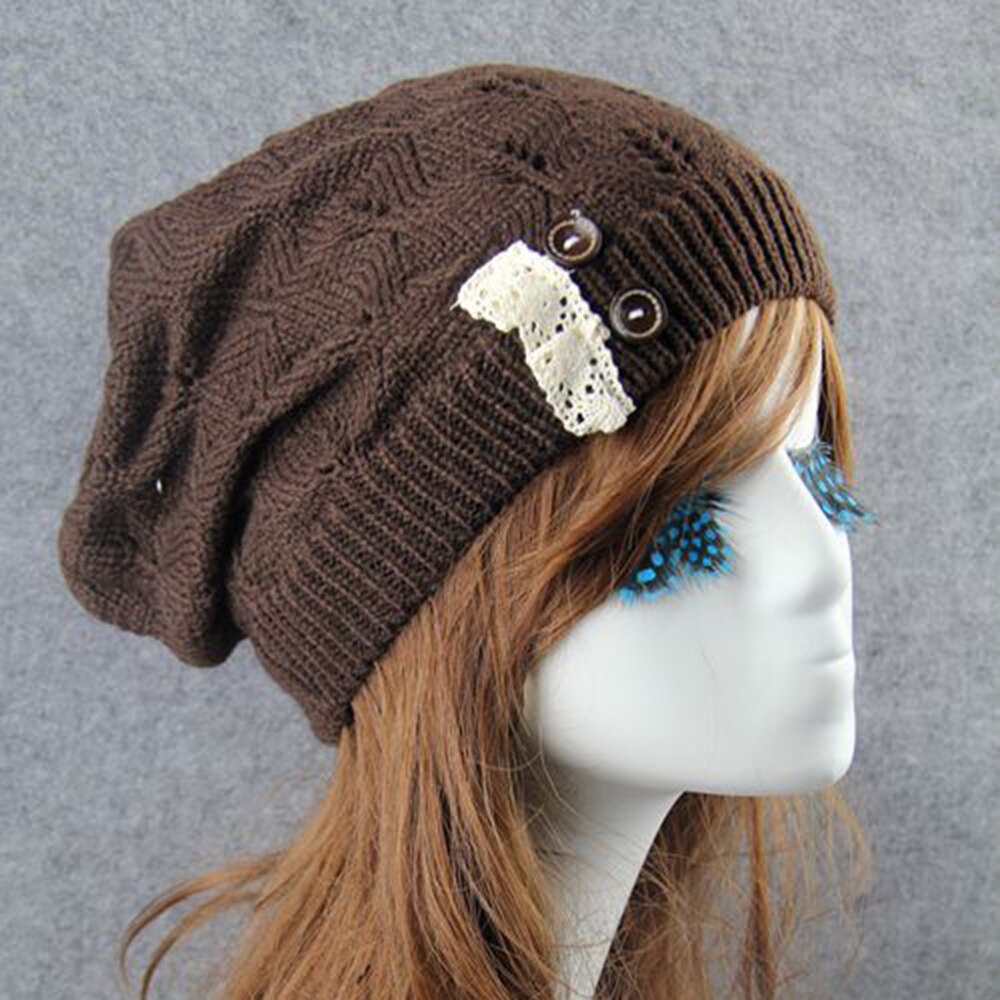 Stijlvolle Winter Hoed Eenvoudige Warmer Cap Koude Bescherming Hoed Creatieve Outdoor Gebreide Hoed Voor Lady Meisjes (Rood)