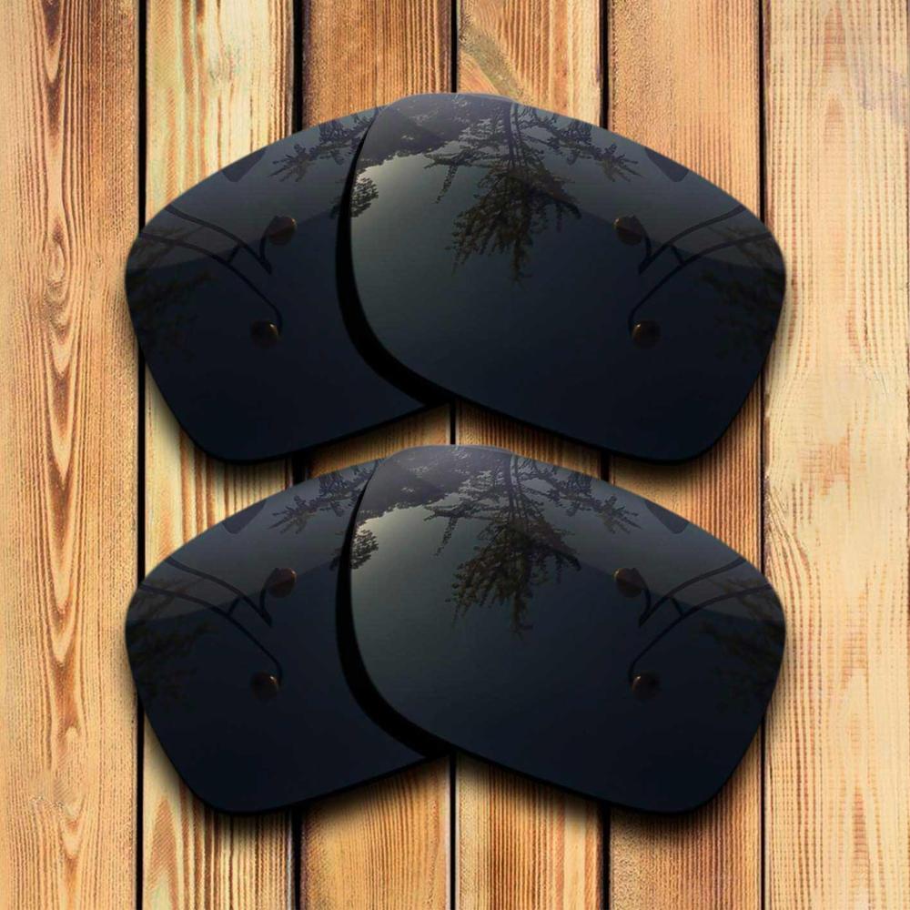 100% precisamente cortar lentes polarizadas de substituição para holbrook xl óculos de sol cor preta sólida-escolhas: Black-Black