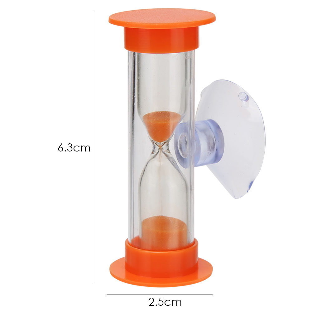 Plastic Lightweight Timer Fine Workmanship Desktop Sand Handmade Plastic Hourglasses for Household Kids Accessories: Orange