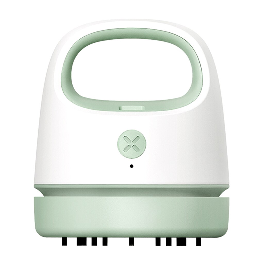 Desktop Vacuum Cleaner, Rechargeable Portable Cordless Mini Tabletop Crumb Dust Sweeper, Energy Saving: Green