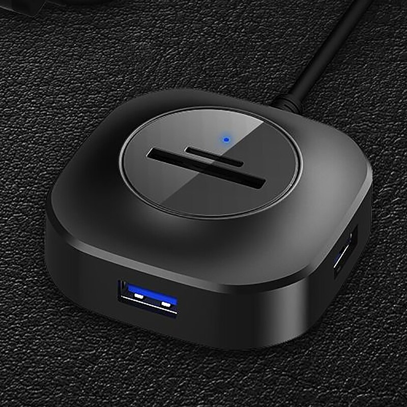 Usb 3.0 hub hub, usb 3.0 geheugenkaart sd / tf kaartlezer splitter leesbare u-schijf