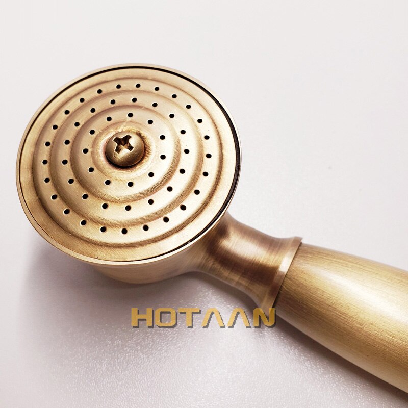 Retail &amp; solid copper antique brass handheld shower luxury batnroom Hand Shower Head YT-5175
