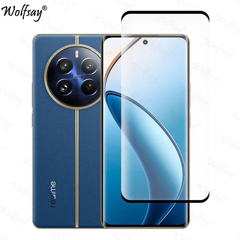 3D Curved Edge Tempered Glass For Realme 12 Pro Screen Protector For Realme12 Pro 12X 12 Pro Plus Glass For Realme 12 Pro Glass: Lucent / Bundle1