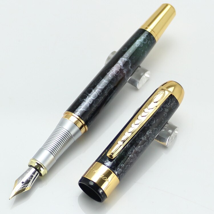 JINHAO 250 Medium nib Metal Fountain Pen Without Pencil Box luxury school Office Stationery Writing Cute pens: 12