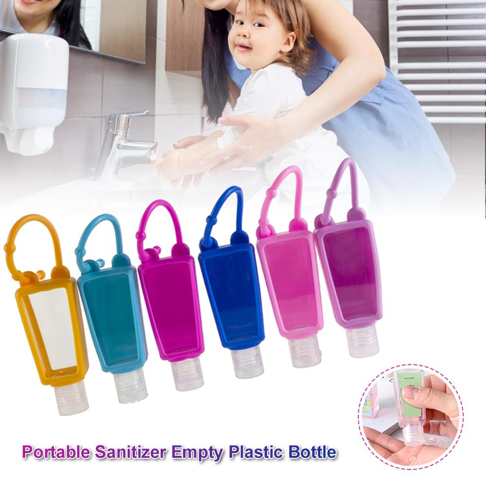 10pcs 30ml Shower Lotion Applicator Gel Portable Non-Washing Disinfection Hand Sanitizer Holder Containers Plastic Bottle