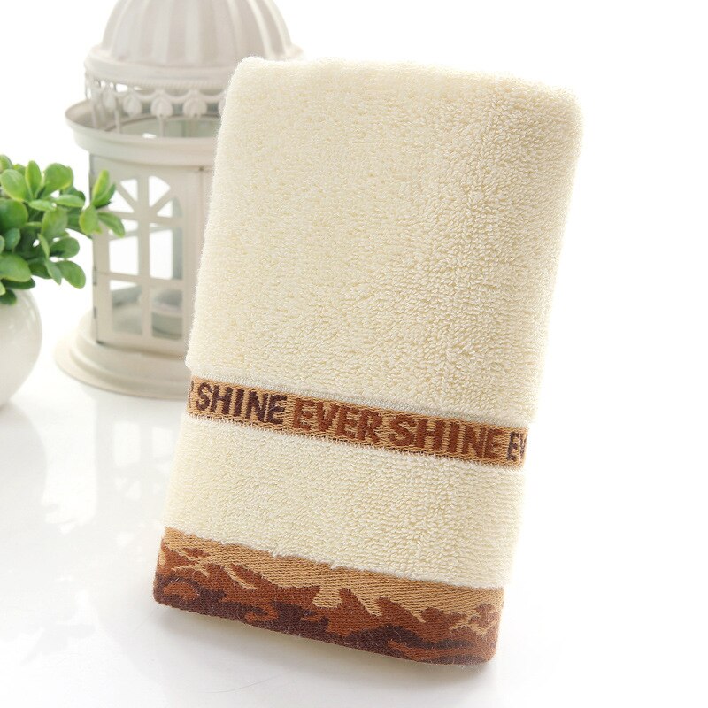 Goede kwaliteit katoenen handdoek, absorberend, zacht en comfortabel, geborduurd en snel drogend.: Wit