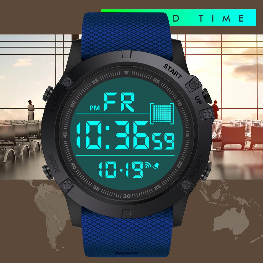 Horloge heren dames sporthorloges waterdicht outdoor led digitaal datum rubber sport polshorloge relogio klok reloj q