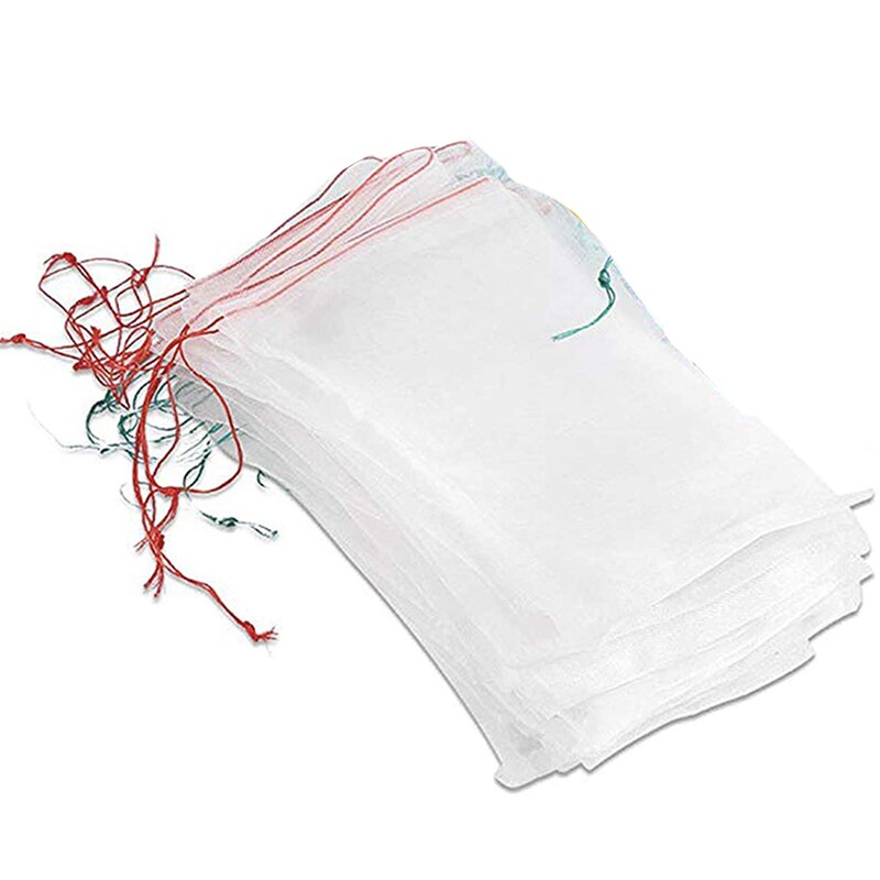 Lot De 50 Sacs à Fruits En Tissu Non Tissé - Protection Contre Oiseaux Et Insectes - Réutilisables - Taille 200x300 Mm (et Autres Formats)