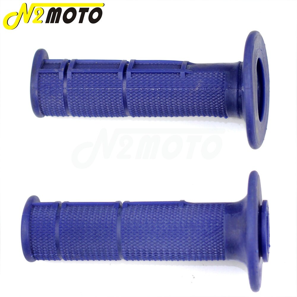 Off Road Universal Motorcycle Black Soft Rubber 22mm 7/8" Hand Grips Racing Pit Dirt Bike Motocross For Honda Suzuki Kawasaki: Blue