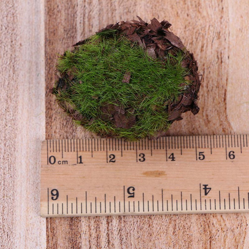6 st mossboll grönt skum konstgjord växt siden blommor dekorera undervattens akvarium dekoration akvarieväxt