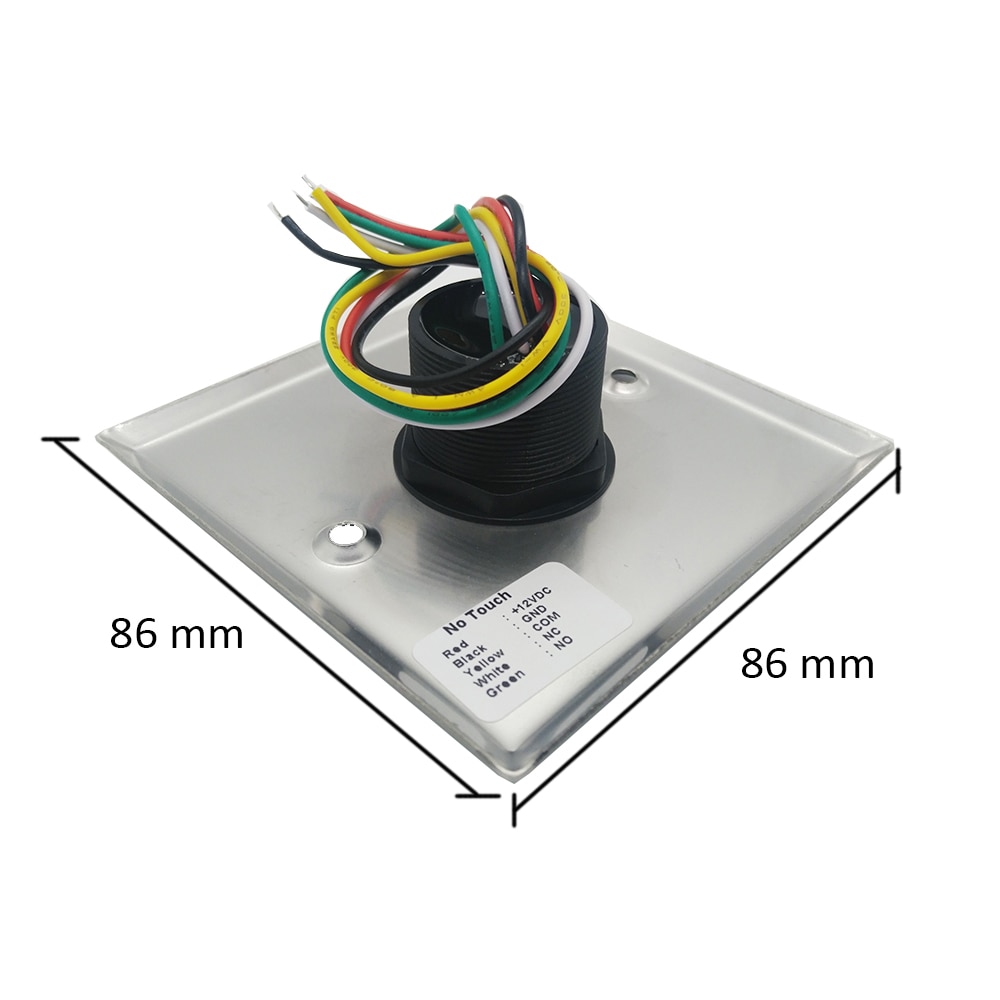 IP68 Waterproof Metal Contacless No Touch Infrared Door Access Control Exit Button