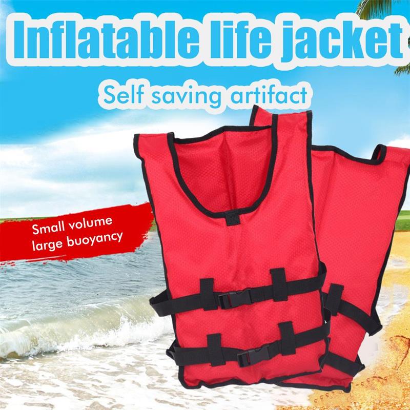 Draagbare Zwemmen Vest Water Sport Drijfhulpmiddel Vest Verstelbare Met Reflector Fluitje Reddingsvest Voor Dragon Boot Kano: red