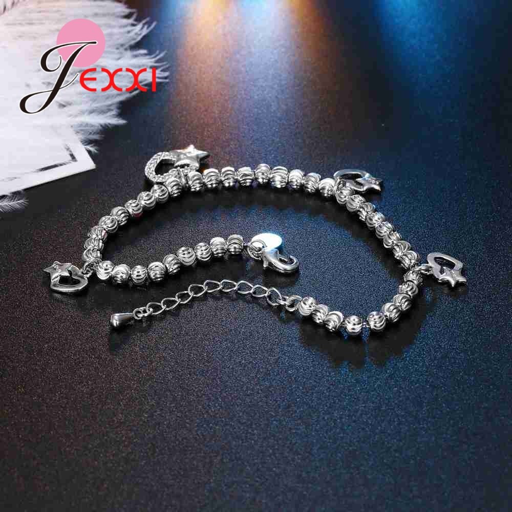 925 sterling zilveren kralenarmbanden, eenvoudig verstelbaar, pulseras mujer sieraden voor vrouwen, beste vriend 16 stijl