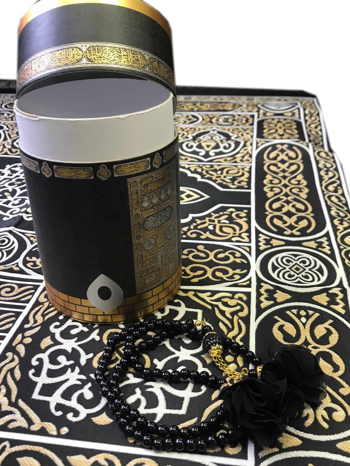 Kaaba – tapis de prière en boîte, chapelet cylindrique en soie, pour musulman, du Ramadan Tapis De Prière Islam