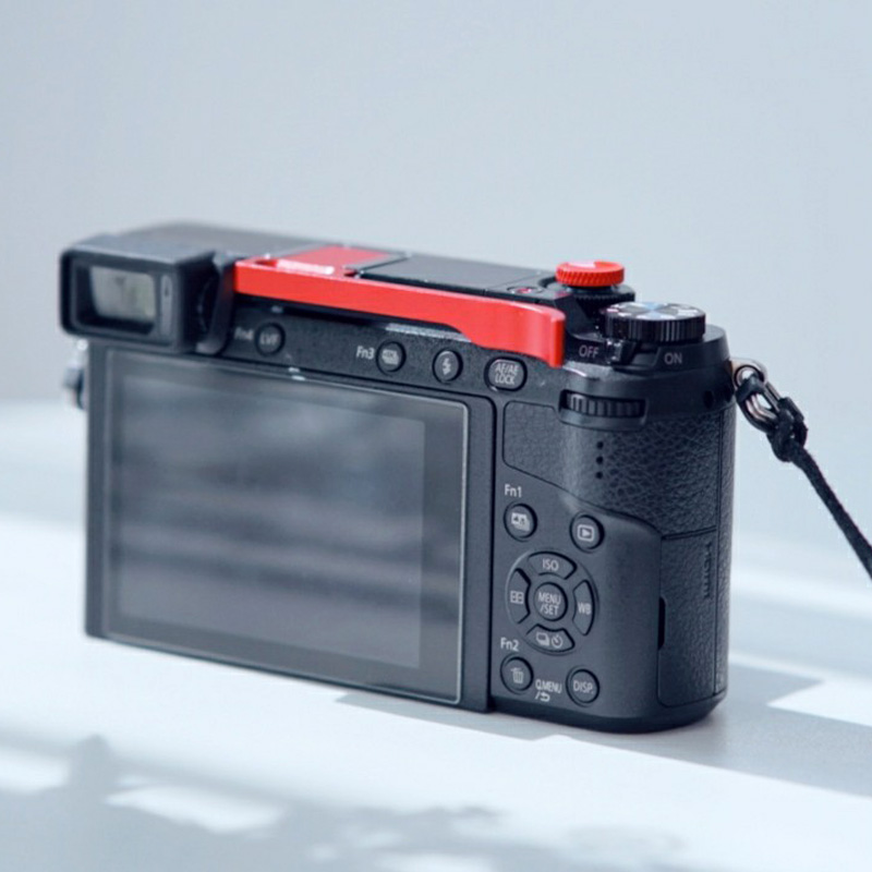 Empuñadura de zapata para Panasonic GX85 GX80, empuñadura de Metal con pulgares hacia arriba