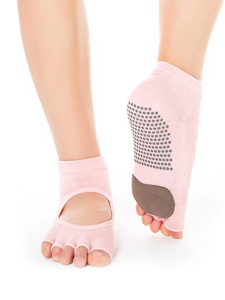 Calze per yoga calze antiscivolo calze per fitness in cotone pettinato accessori per allenamento di balletto calze per yoga articoli sportivi per interni