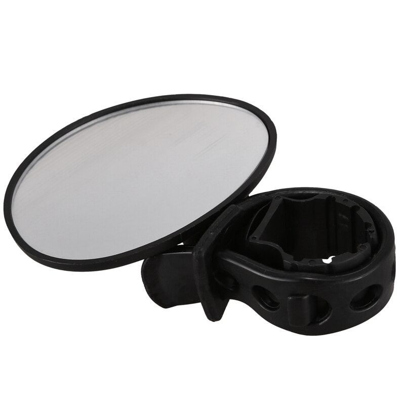 Supporto manubrio per specchietto retrovisore/specchio convesso di sicurezza riflettente per MTB e biciclette, nero