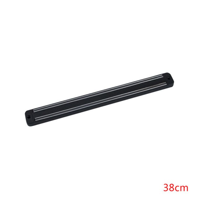 Magnetisk knivhållare kökskniv stå bar list vägg magnet block aluminium för knivar förvaring matlagningstillbehör: 38 x 5cm