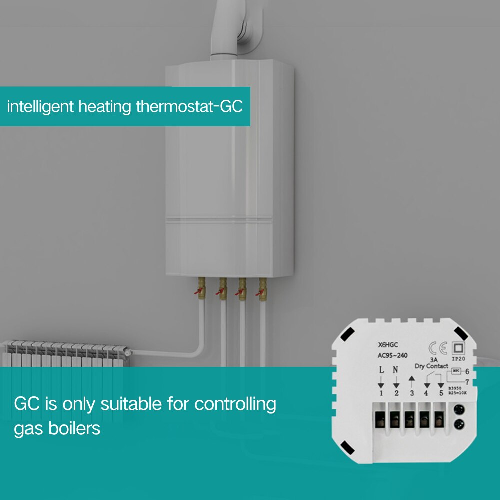 Smart Temperature Controller Thermostat Push Button Type Intelligent Temperature Control Switch Home Smart Life Hotel GA/GB/GC: GC