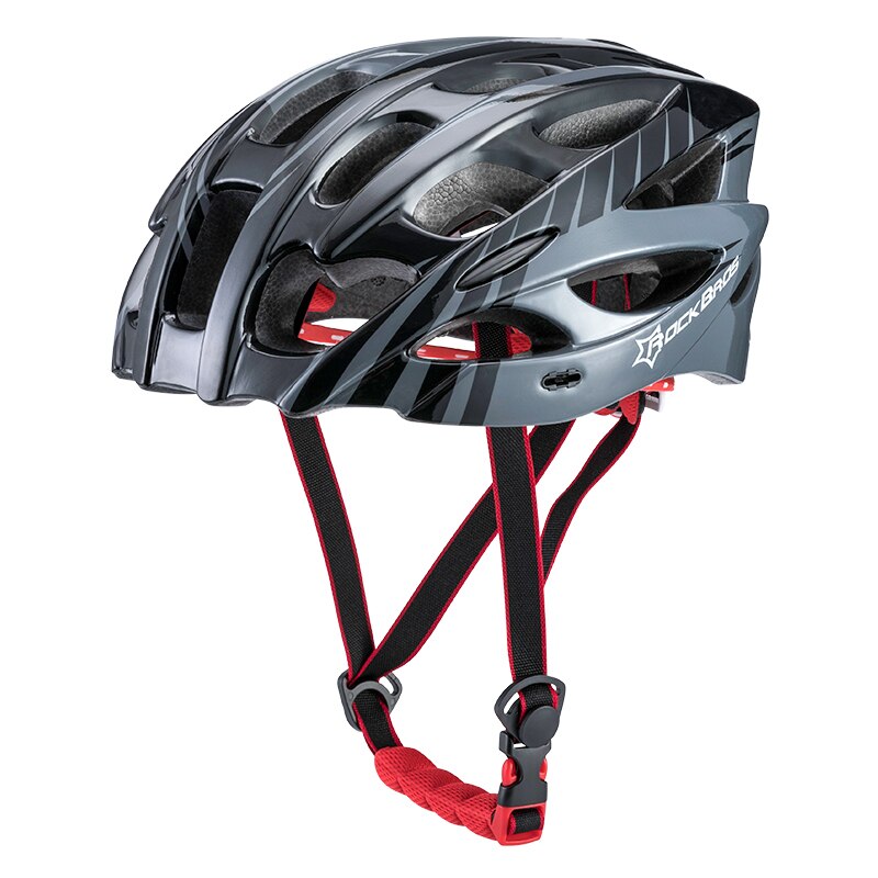 Rockbros Integraal-Gegoten Elektrische Fiets Helmen Mannen Vrouwen Shockproof Fietsen Helmen Met Rand Mtb Helm Fiets Accessoires: WT027BGY