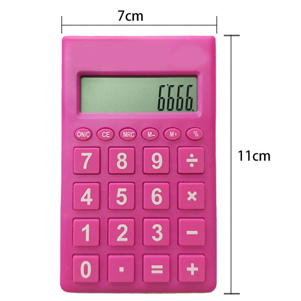 Portable Mini Calculators 12 Digits Electronic Calculator Battery Power Economical Calculator School Student Calculating Tools