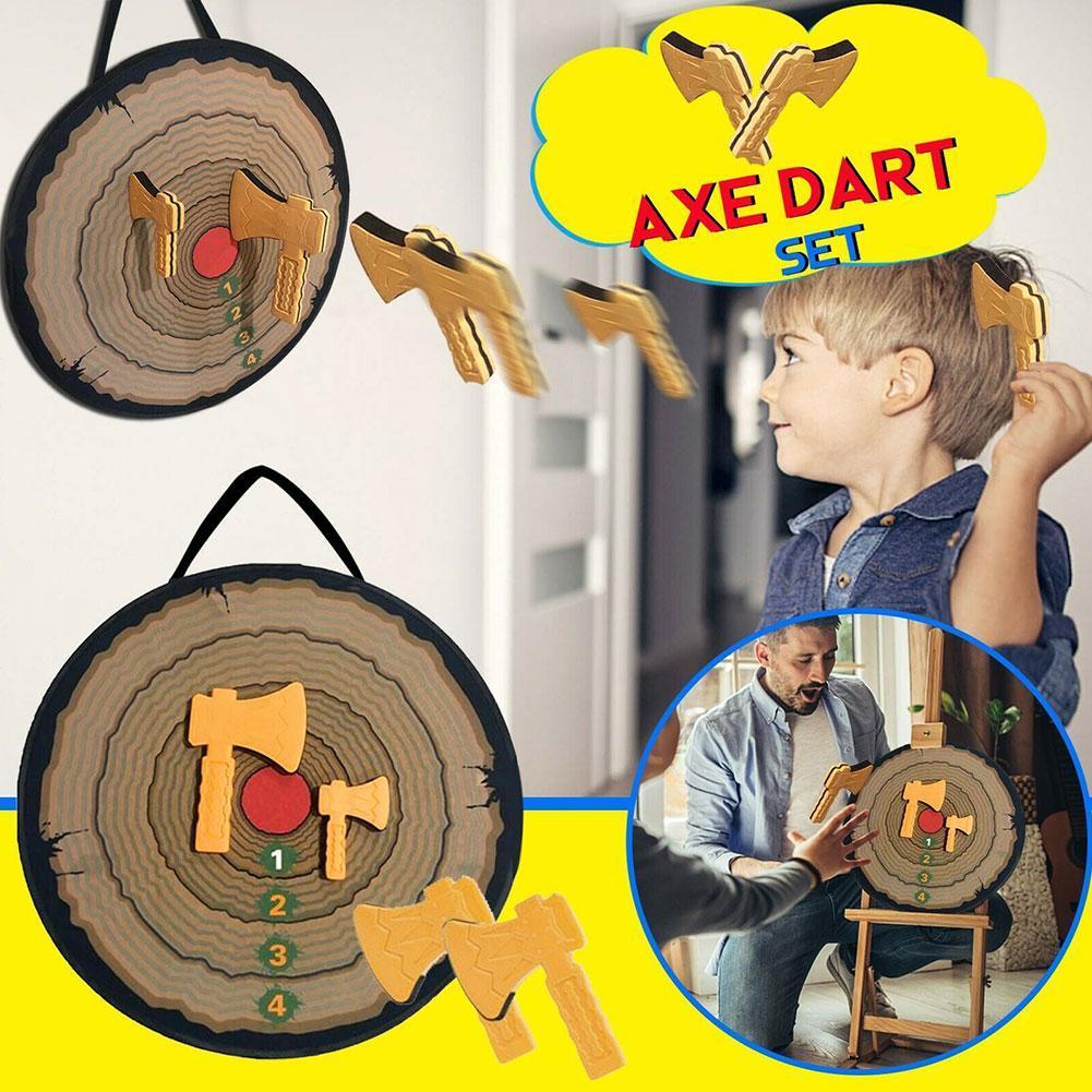 impostato di giochi da lancio con ascia in schiuma per bambini con 2 assi in schiuma feste per bambini palline da lancio appiccicose giocattoli sicuri regali giochi Y6Y5