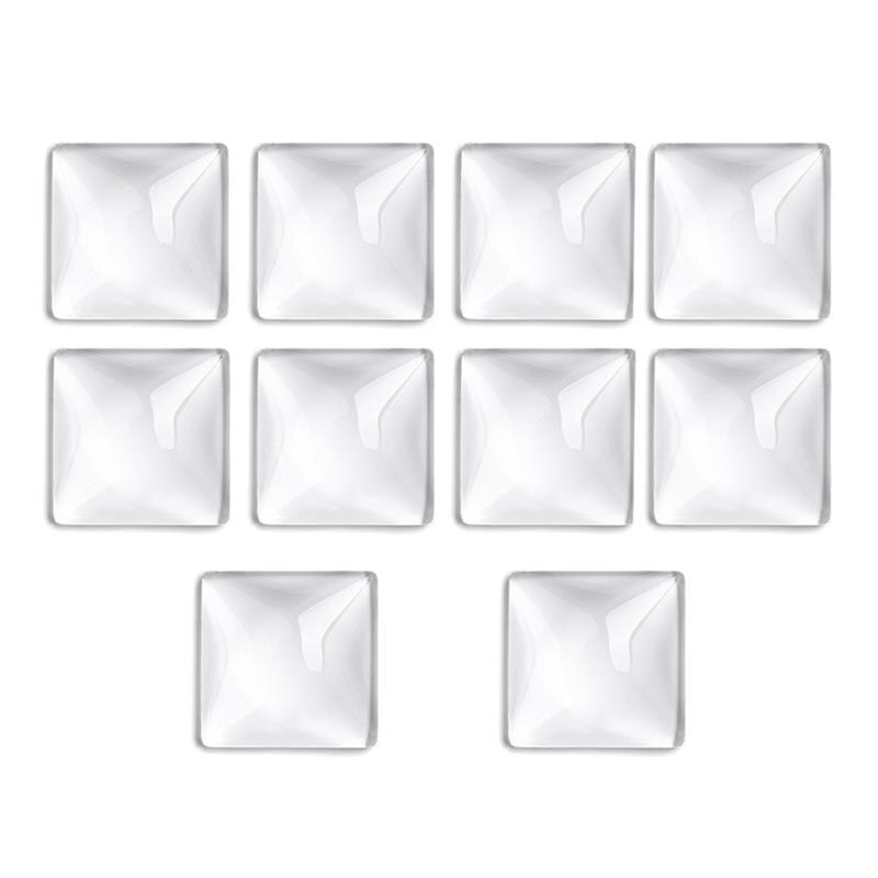Base de cabujón cuadrado de 20mm, 10/16 Uds., ajustes de Cameo, bandeja con bisel, Charms, colgante, bandeja en blanco para DIY, pendientes, collar, fabricación de joyas: Square 20mm 10pcs