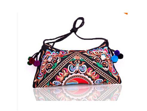 Prijs Vrouwen Borduurwerk Zak! Nationale Geborduurde Bloemen Zakken Een Schouder Messenger Vintage Handtas