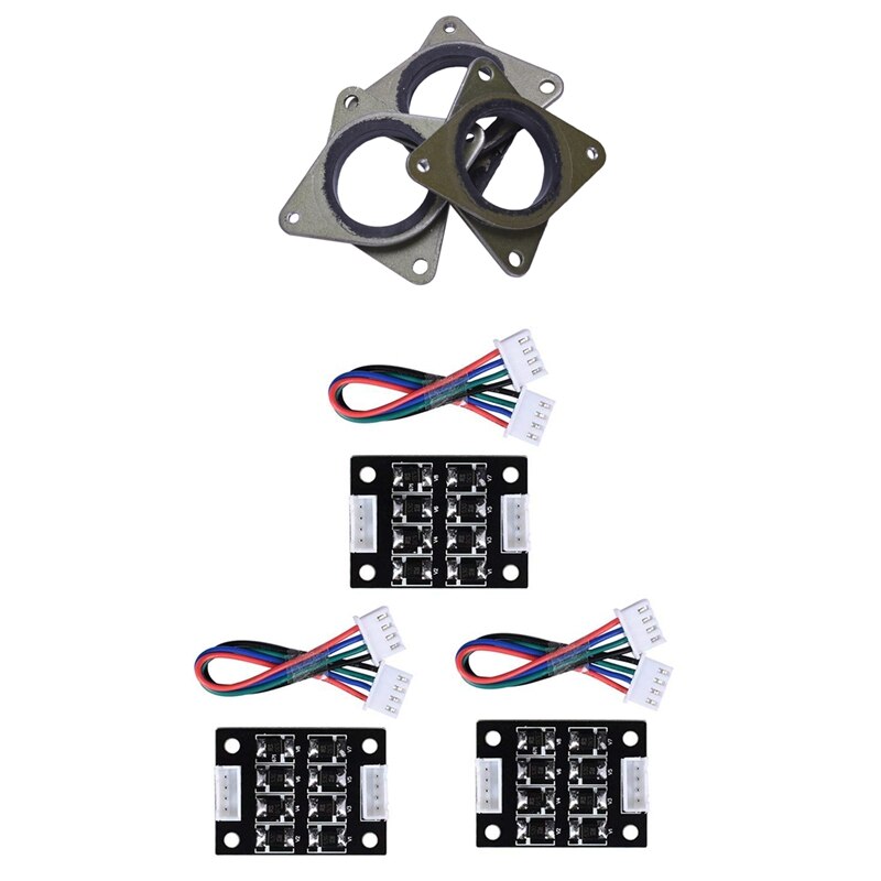 3x NEMA 17 Stepper stalowe i gumowe amortyzatory drgań i 3x TL płynniejszy moduł dodatkowy robić silnika eliminacji wzoru: Default Title