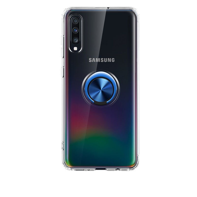 Support Transparent étuis pour Samsung A30S Coque de Protection en Silicone souple Coque de magnétisme pour Samsung a30s A 30s Coque