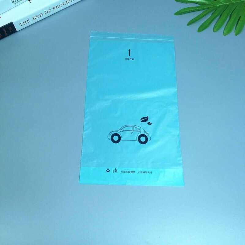 50pcs Car Trash bag Disposable Self-Adhesive Car Biodegradable Trash Rubbish Holder Garbage Storage Bag Vomit Bags Car Trash bin