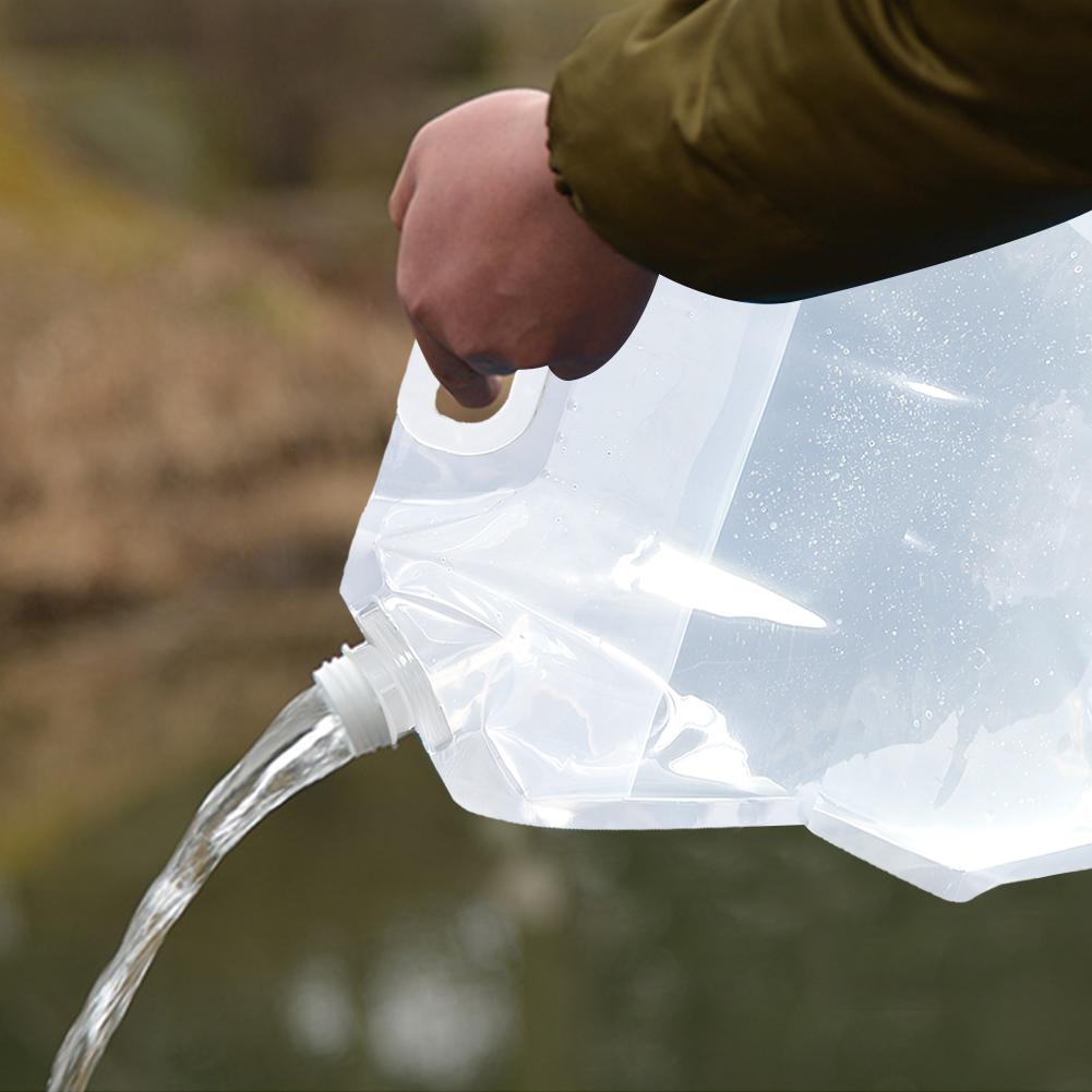 10/15/20L Outdoor Waterzak Opvouwbare Waterzak Pvc Transparante Lichtgewicht Drinkwater Opbergtas Voor Reizen camping Wandelen