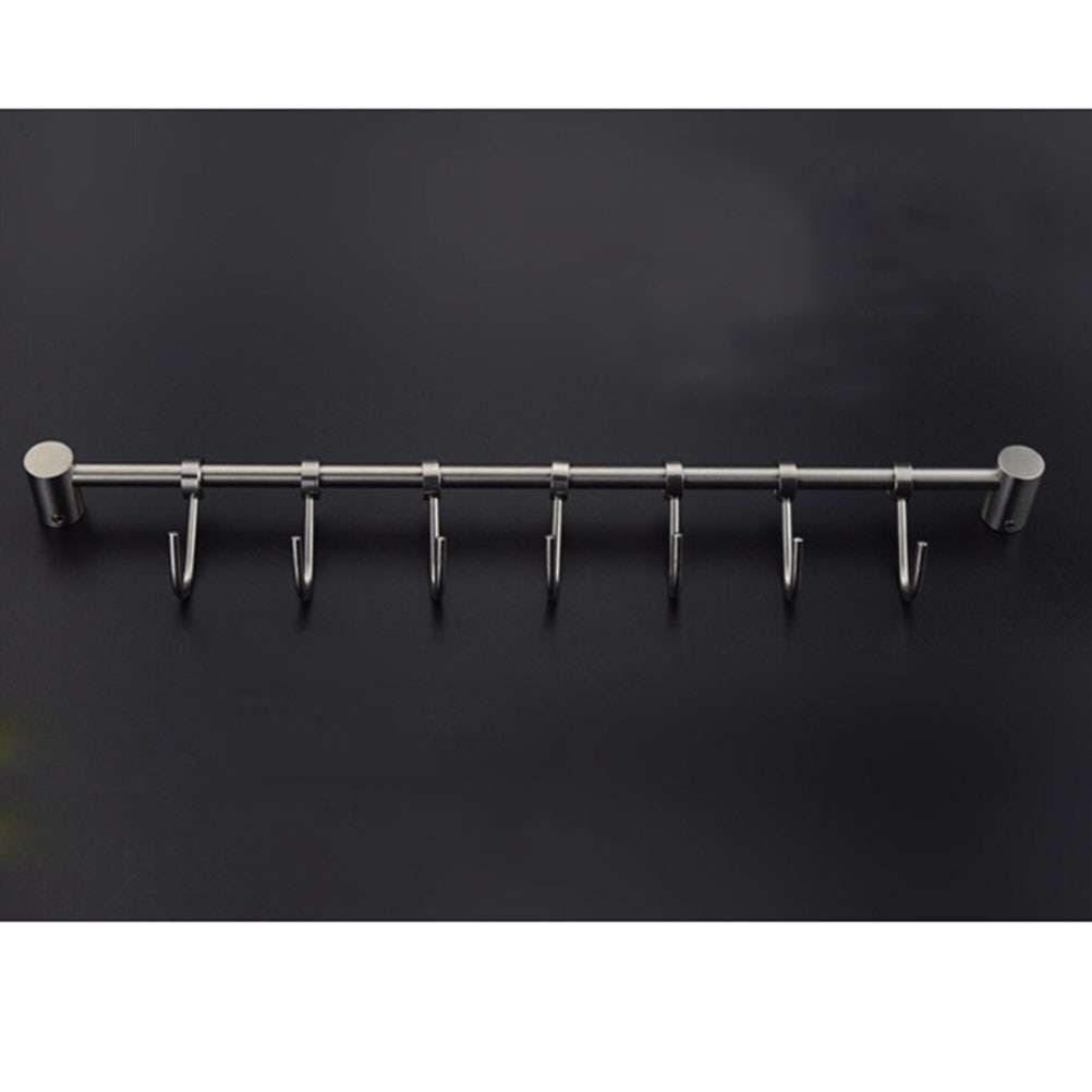 Kökskrokar i rostfritt stål för väggfäste, hängare  (10 krokar)