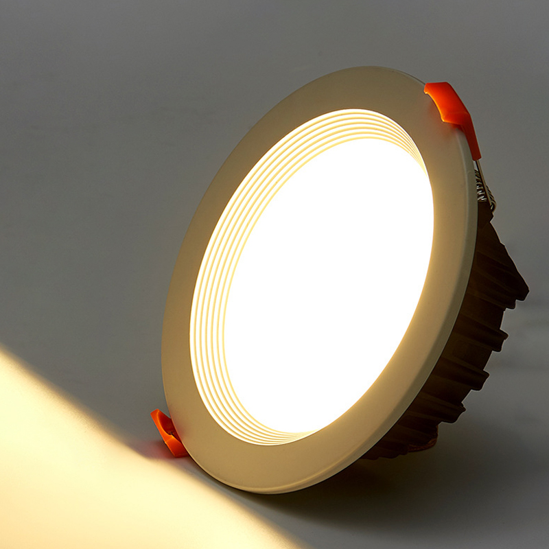Dimbar ledet-downlight 7w 15w innfelt taklampe, blendfri ledet-søkelyset  ac220v- 110v til stue og baderom