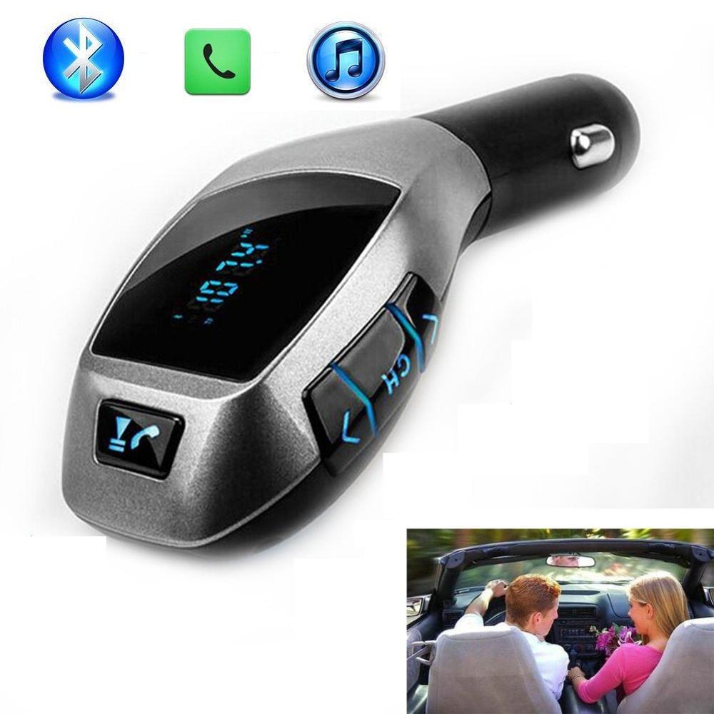 Fm-zender autokit  mp3 spelers met usb voor opladen draadloos bluetooth handsfree bellen draadloos telefoongesprek overbrengen