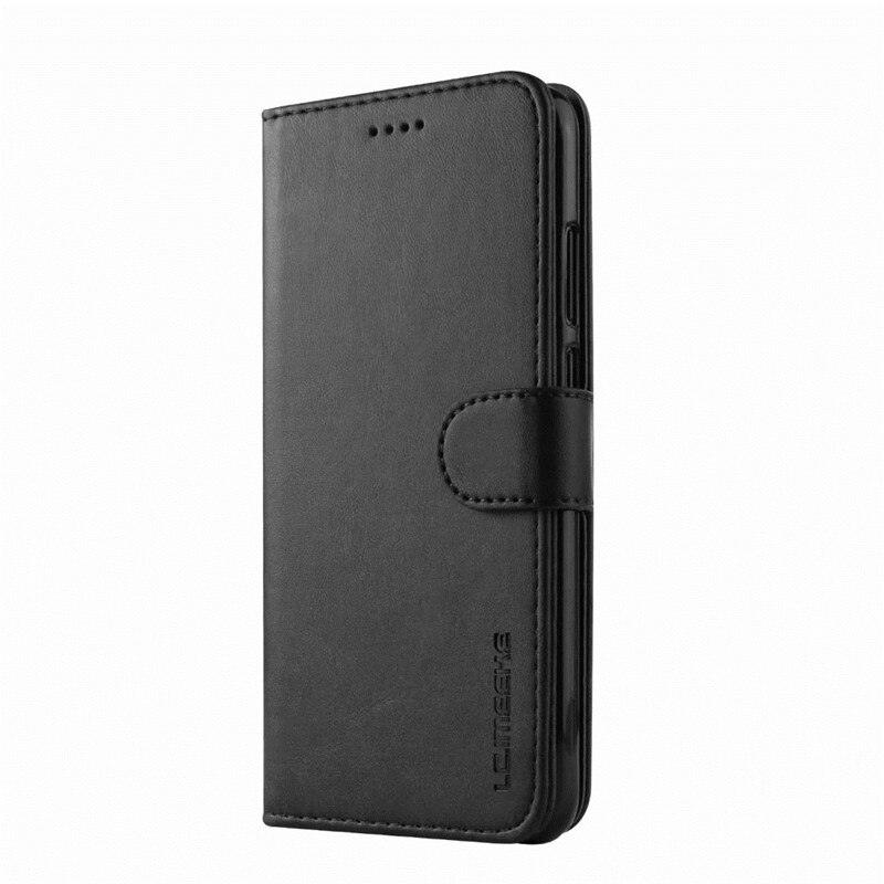 Huawei P10 Lite Case Lederen Vintage Telefoon Case Op Huawei P10 Lite Case Flip Magnetic Wallet Case Voor Etui Huawei p10 Lite Cover: Huawei P10 Lite / Black