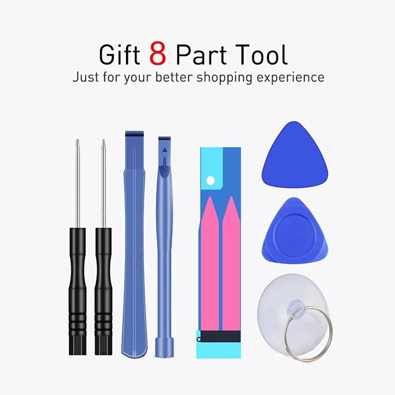 Original iPhone 6 7 8 Plus XR XS MAX Handy Batterie Für iPhone 5 5S 5SE 6S X Hohe Kapazität Ersatz Batterie