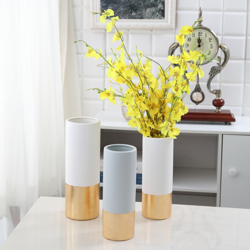 Simple Modern Ceramic Vase Nordic Mediterranean Va... – Grandado